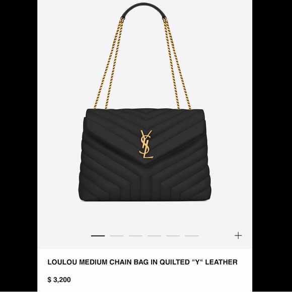 Yves Saint Laurent Handbags - AUTHENTIC YSL MEDIUM MNG LOULOU